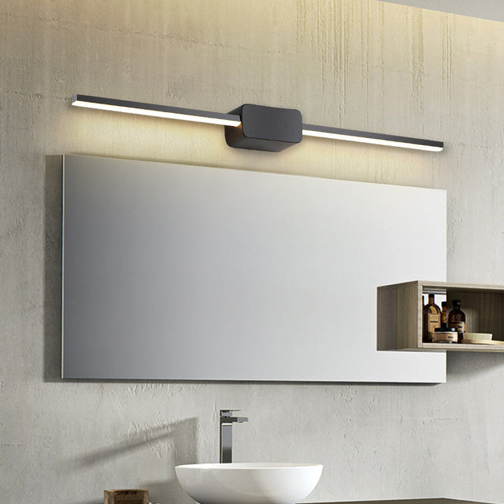 Lisslune | Slim LED Wall Light Sconce Minimalist Style Metal Bathroom Vanity Lighting Ideas