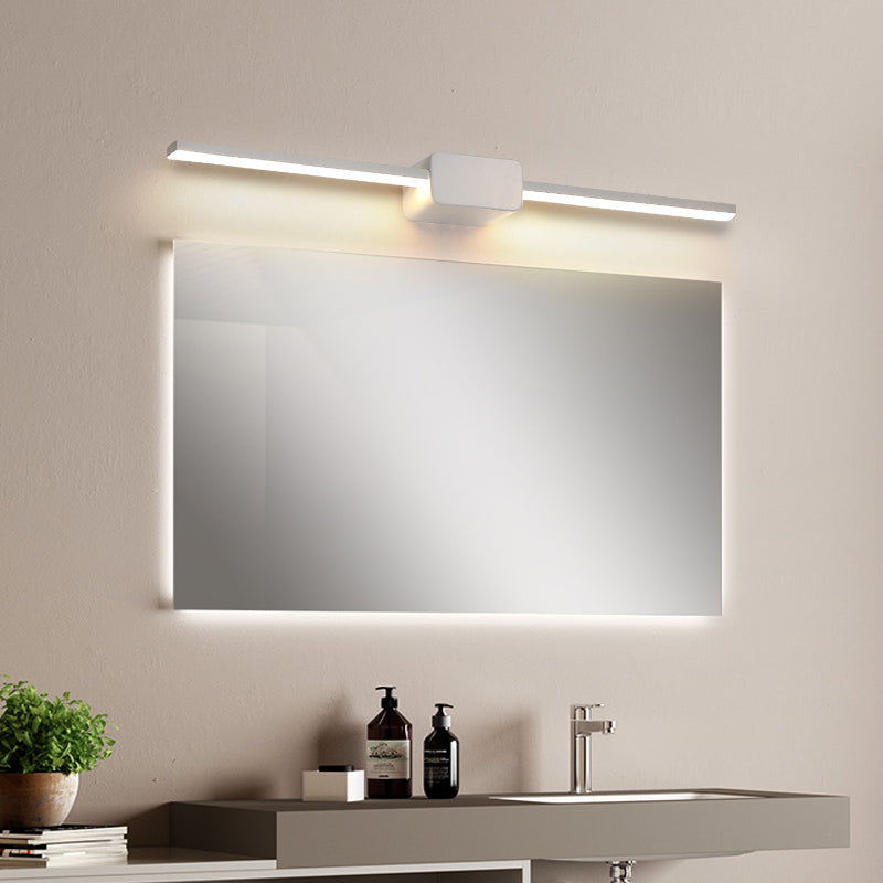 Lisslune | Slim LED Wall Light Sconce Minimalist Style Metal Bathroom Vanity Lighting Ideas