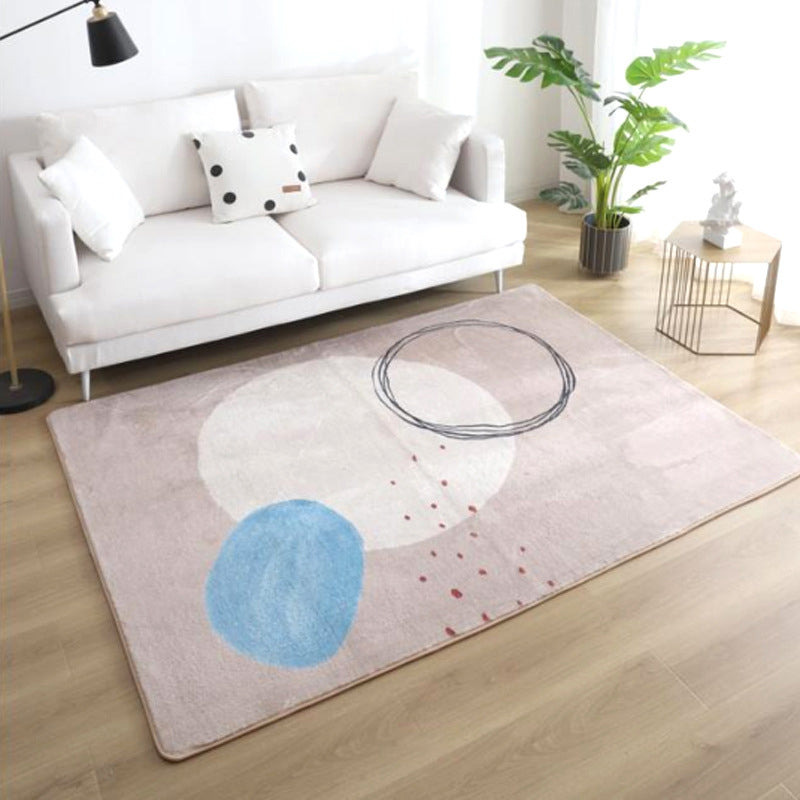 Lisslune | Southwestern handcrafted rug Multicolor Polyester indoor rug non-slip backing easy care rug for living room
