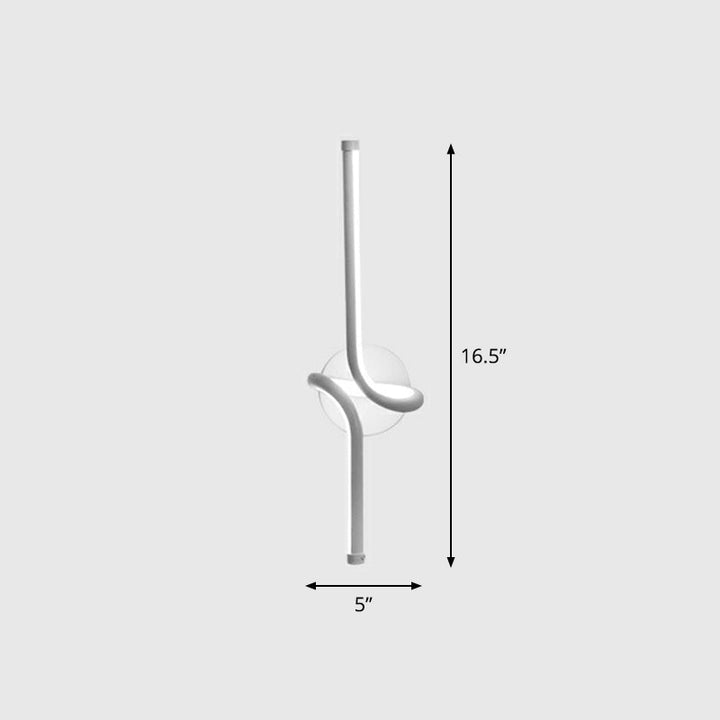 Lisslune | Linear Nightstand Wall Lighting Metallic Minimalist Style LED Wall Light