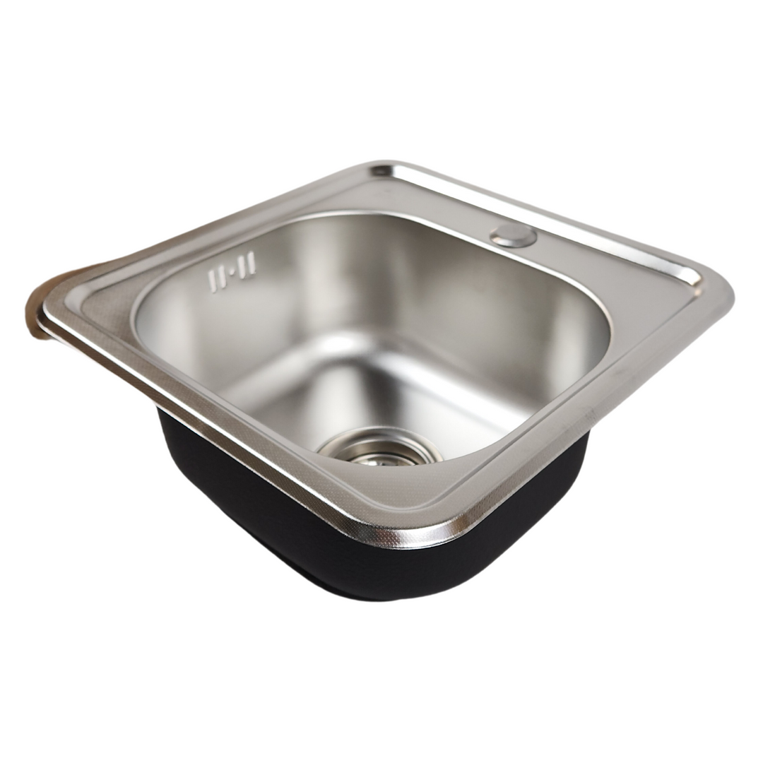 Lisslune | Single bowl kitchen sink Micro Len 38x38 - siphon