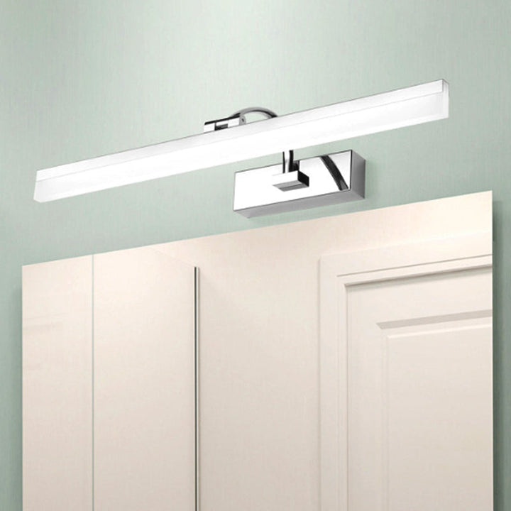 Lisslune | Acrylic Slim Vanity Light Contemporary Style LED Chrome Finish Wall Lamp for Bathroom, 16"/19.5" Diameter