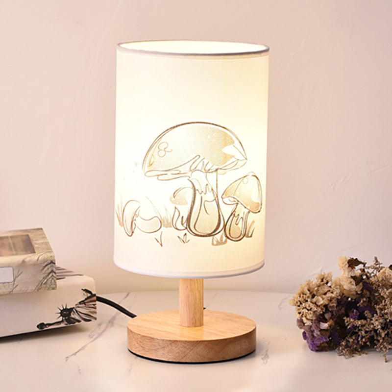 Lisslune | Printelle – Elegant nightstand lamp with artistic fabric texture