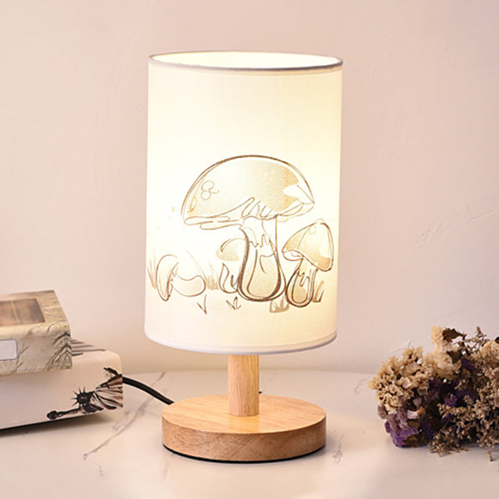 Lisslune | Printelle – Elegant nightstand lamp with artistic fabric texture
