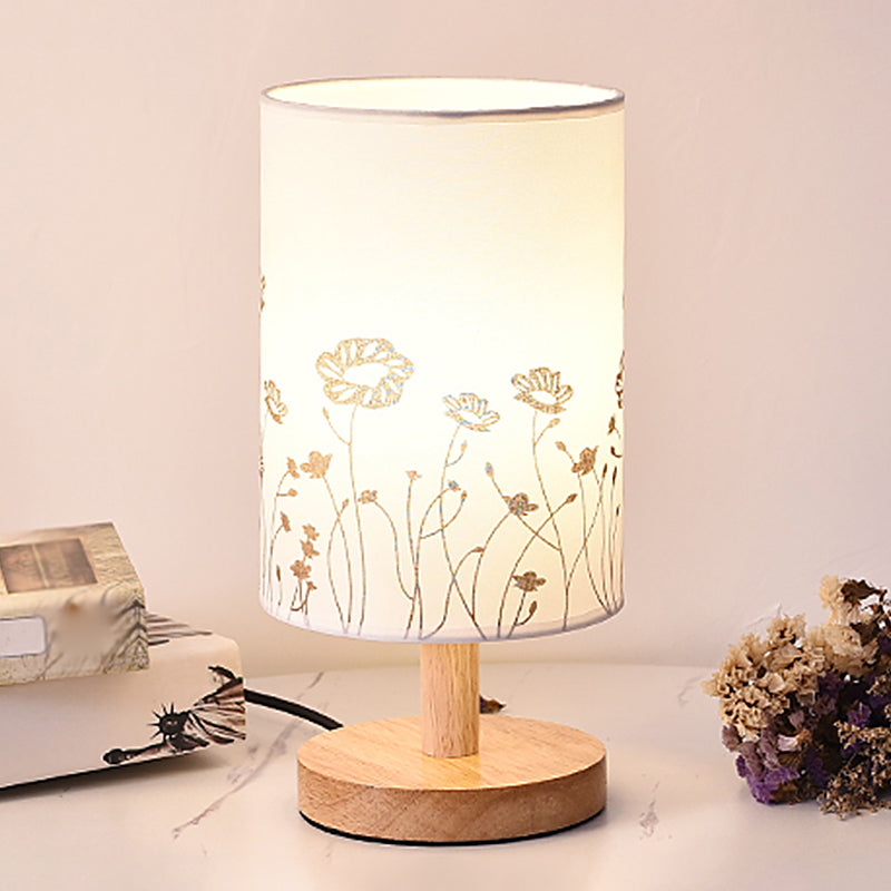 Lisslune | Printelle – Elegant nightstand lamp with artistic fabric texture