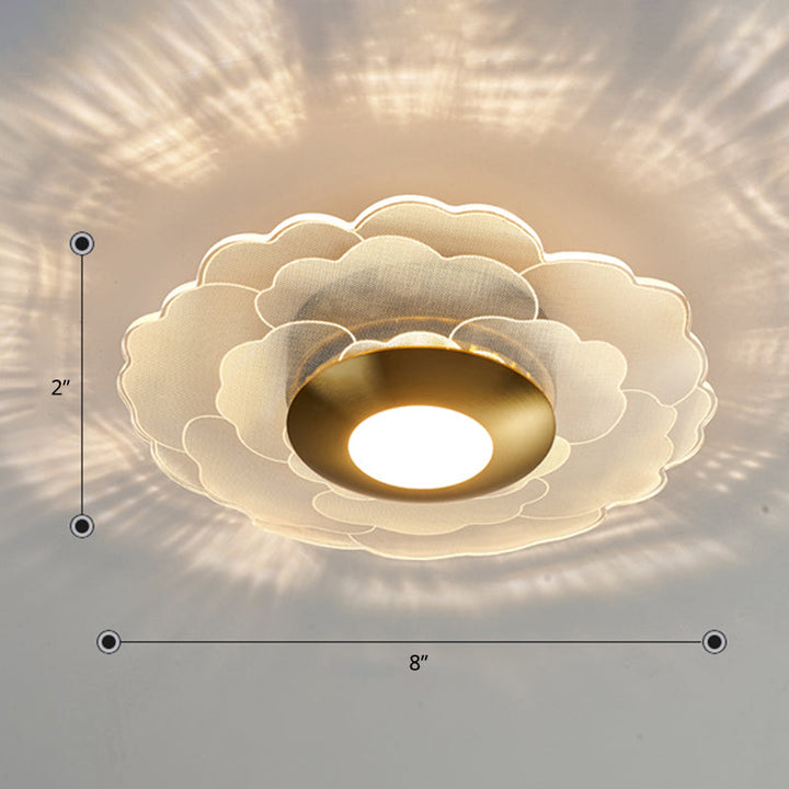 Lisslune | Clear Flower Wall Sconce Light Art Deco Acrylic LED Wall Lighting for the Living Room