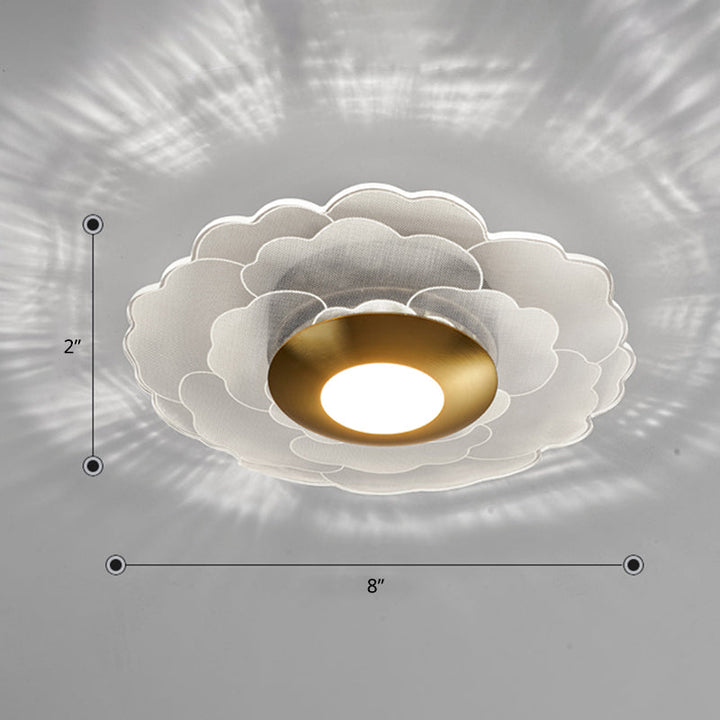 Lisslune | Clear Flower Wall Sconce Light Art Deco Acrylic LED Wall Lighting for the Living Room