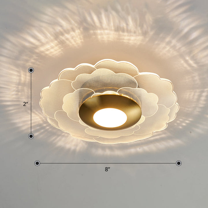 Lisslune | Clear Flower Wall Sconce Light Art Deco Acrylic LED Wall Lighting for the Living Room