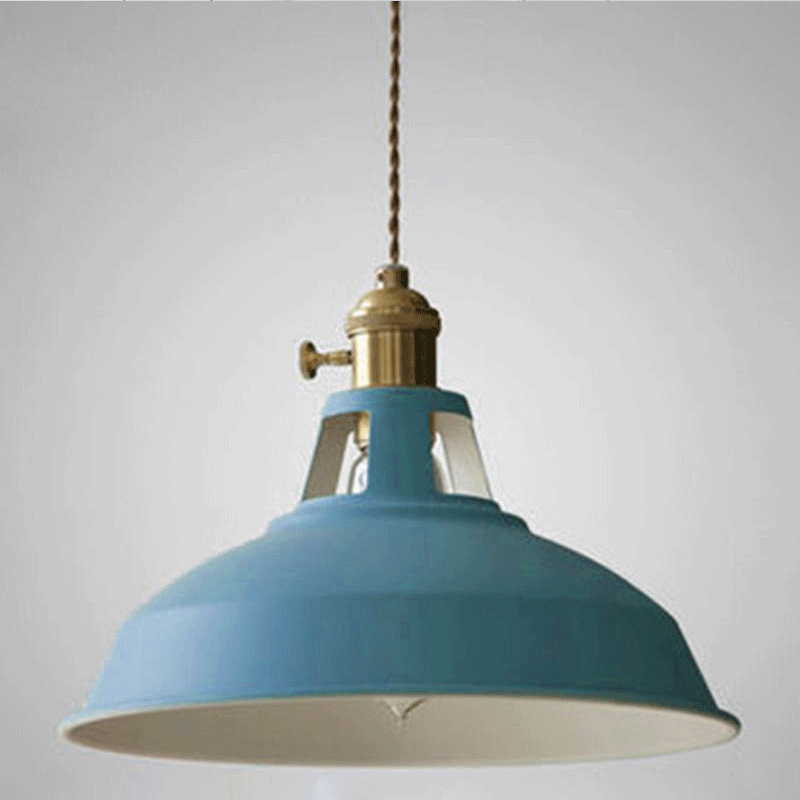 Lisslune | Industrial Retro Pendant Lamp Metal 1-Light | Vintage Pendant Lamp For Restaurant & Dining Room | E27 LED compatible
