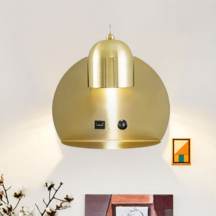 Lisslune | Supporter Design Metal Wall Light 1 Light Modern Simple Wall Lamp for Study