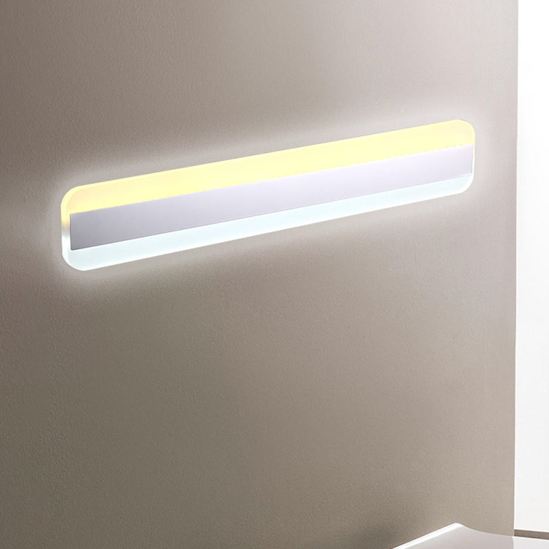 Lisslune | 31.5"/39"/47" Width linear makeup mirror light modern acrylic LED bathroom light above the mirror with reflector