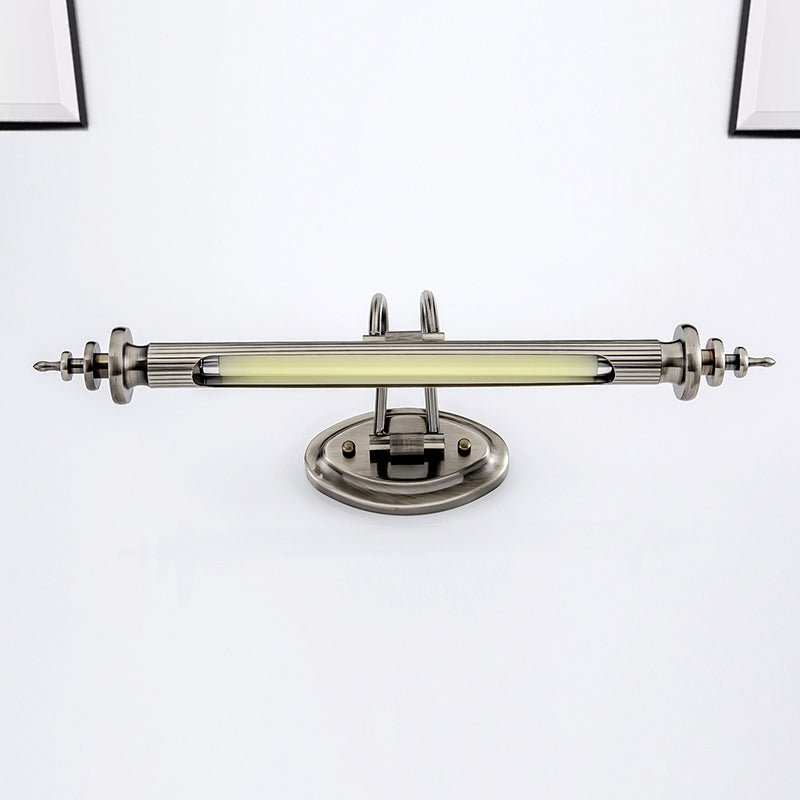 Skørter | Chrome Nickel Linear Vanity Wall Lamp Modern 18"/29.5" W LED Metal Wall Lighting Fixture in Warm/White Light