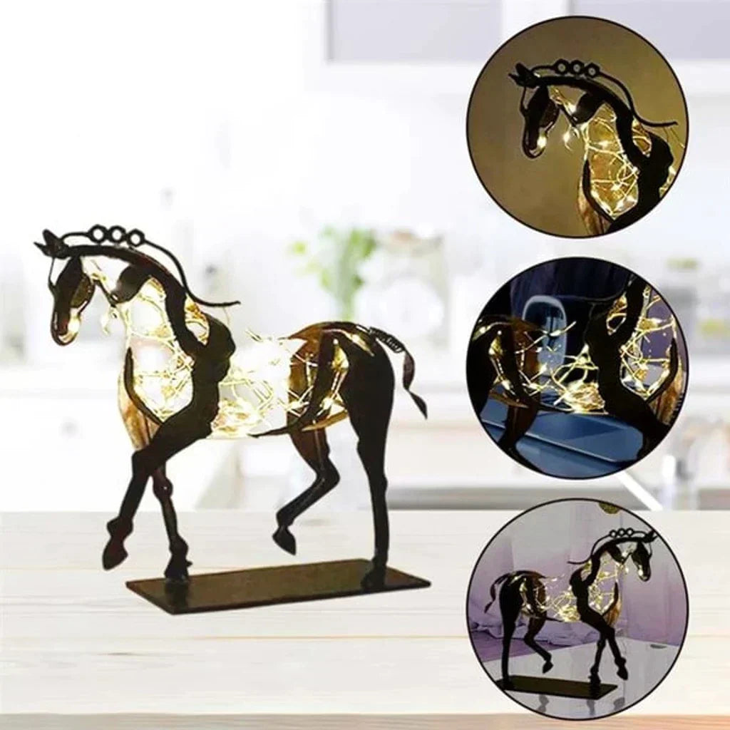 Lisslune | Horse Sculpture - AdonisMetal - Rustic Elegance - Timeless Decorative Piece