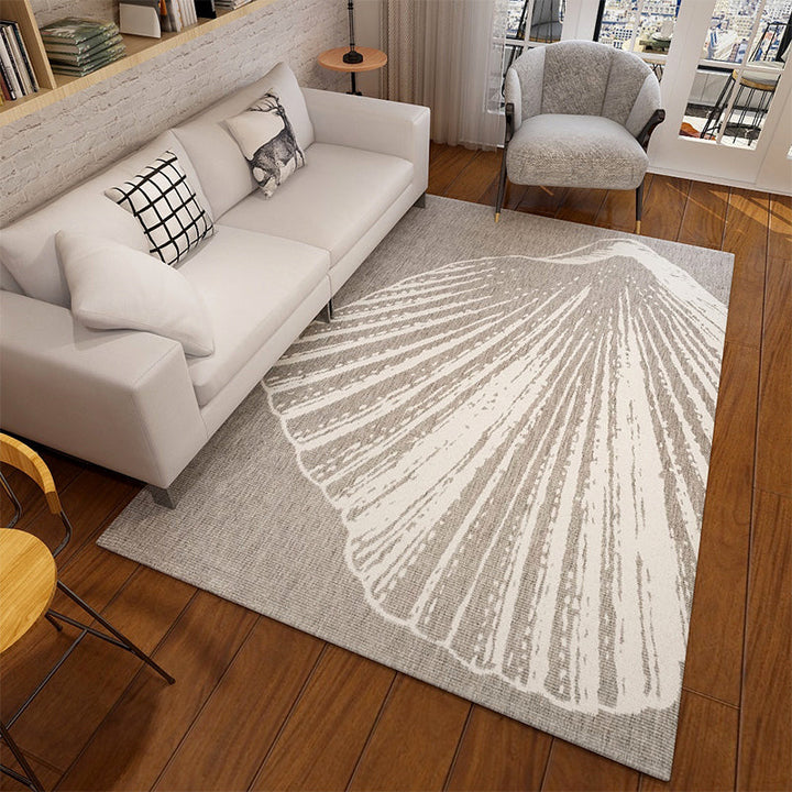 Lisslune | Relaxing Living Room Carpet Multi Color Geometric Pattern Area Rug Polypropylene Non-Slip Back Washable Area Rug