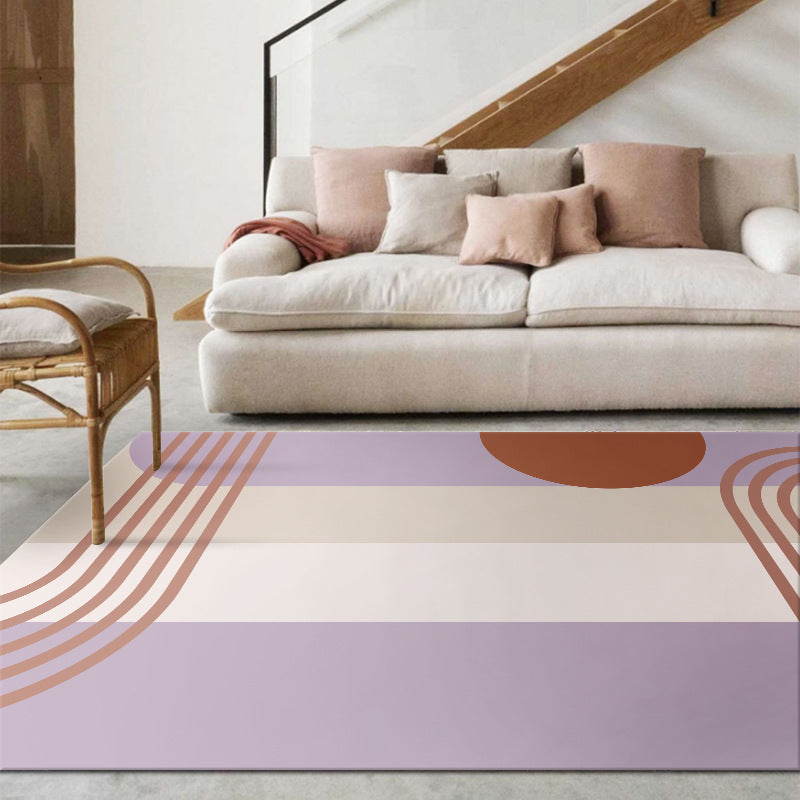Lisslune | Western Color Power Carpet Multicolor Polypropylene Carpet Non-slip Stain-resistant Carpet for Living Room