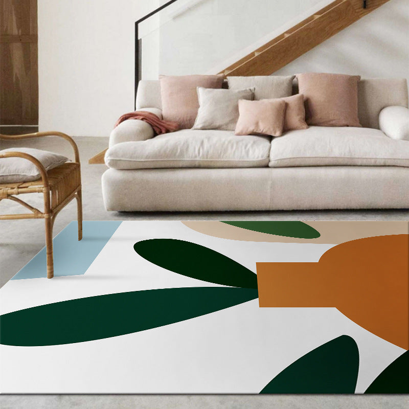 Lisslune | Western Color Power Carpet Multicolor Polypropylene Carpet Non-slip Stain-resistant Carpet for Living Room