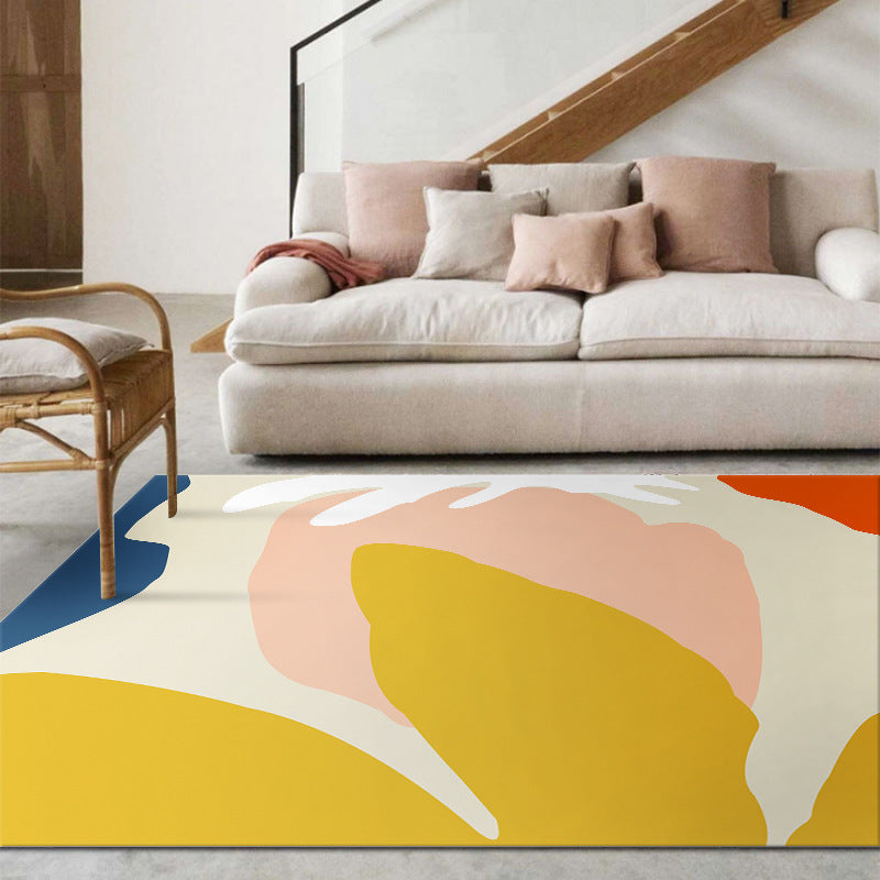 Lisslune | Western Color Power Carpet Multicolor Polypropylene Carpet Non-slip Stain-resistant Carpet for Living Room