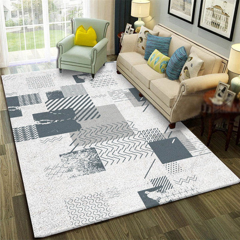 Lisslune | Calming Abstract Carpet Multiple Colors Polyester Area Rug Pet-Friendly Easy to Care Indoor Carpet for Living Room
