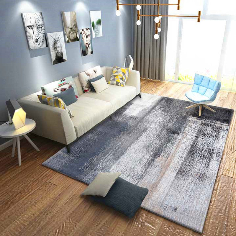 Lisslune | Calming Abstract Carpet Multiple Colors Polyester Area Rug Pet-Friendly Easy to Care Indoor Carpet for Living Room