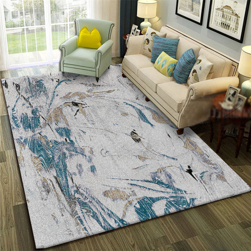 Lisslune | Calming Abstract Carpet Multiple Colors Polyester Area Rug Pet-Friendly Easy to Care Indoor Carpet for Living Room