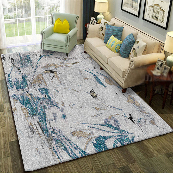 Lisslune | Calming Abstract Carpet Multiple Colors Polyester Area Rug Pet-Friendly Easy to Care Indoor Carpet for Living Room