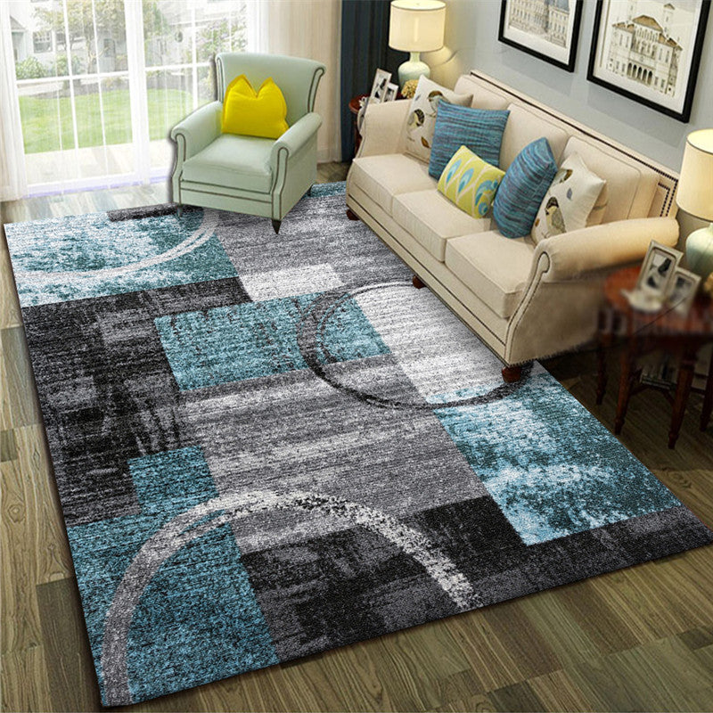 Lisslune | Calming Abstract Carpet Multiple Colors Polyester Area Rug Pet-Friendly Easy to Care Indoor Carpet for Living Room