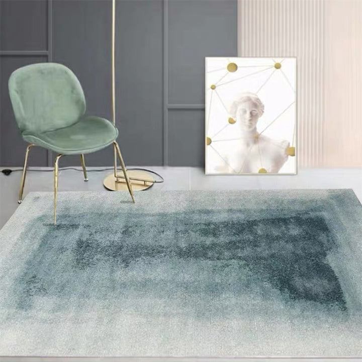 Lisslune | Scandinavian abstract printed rug multicolored synthetic indoor rug pet-friendly easy-care washable rug for room