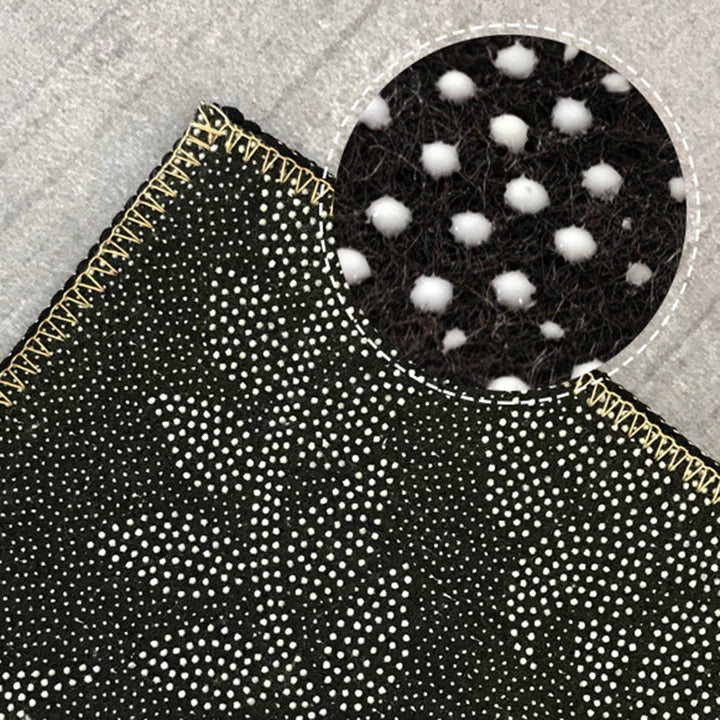 Lisslune | Simple geometric printed rug multicolored cotton blend area rug non-slip backing pet-friendly indoor rug for the living room