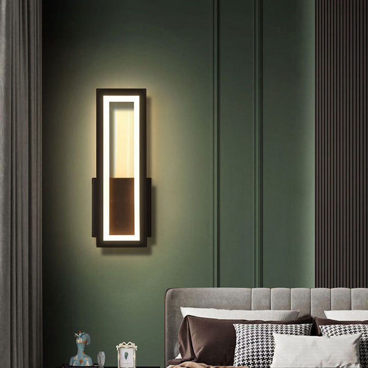 Lisslune | Modern rectangular wall-mounted light acrylic LED bedside wall light fixture