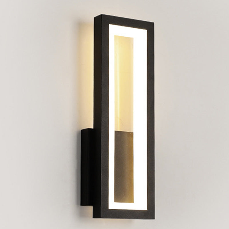 Lisslune | Modern rectangular wall-mounted light acrylic LED bedside wall light fixture