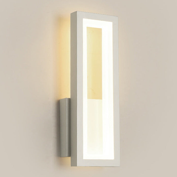 Lisslune | Modern rectangular wall-mounted light acrylic LED bedside wall light fixture