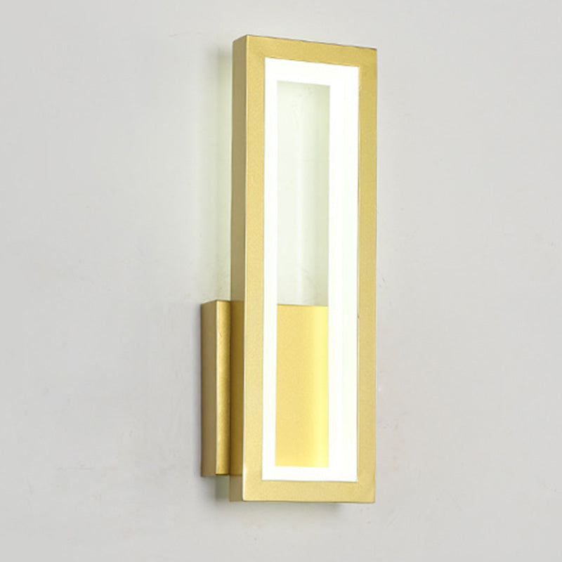 Lisslune | Modern rectangular wall-mounted light acrylic LED bedside wall light fixture