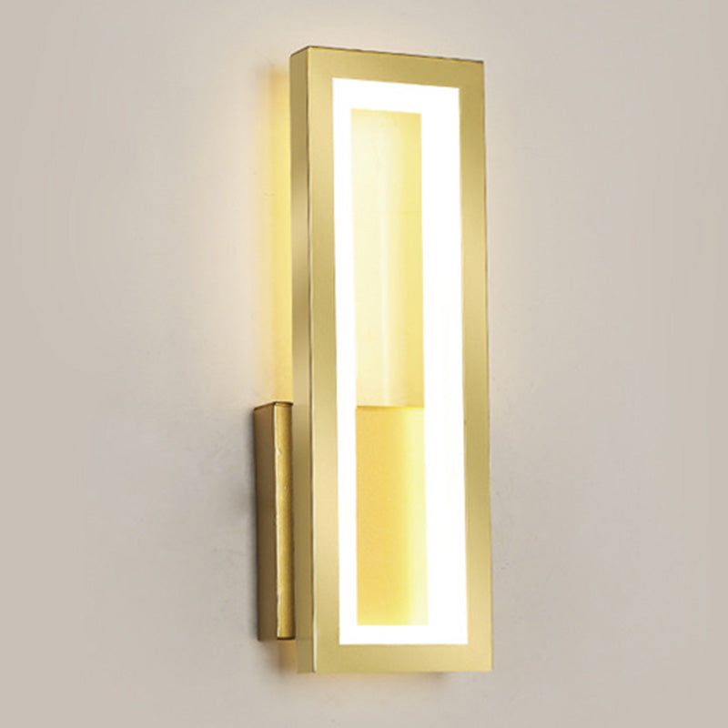 Lisslune | Modern rectangular wall-mounted light acrylic LED bedside wall light fixture