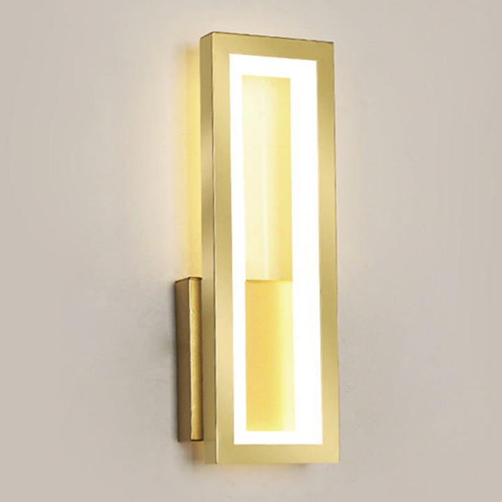Lisslune | Modern rectangular wall-mounted light acrylic LED bedside wall light fixture