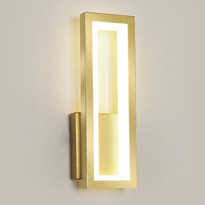Lisslune | Modern rectangular wall-mounted light acrylic LED bedside wall light fixture