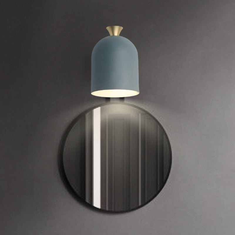 Lisslune | Cone-shaped Metal Wall Sconce Lighting Macaron 1 Bulb Adjustable Wall Light for Bedroom