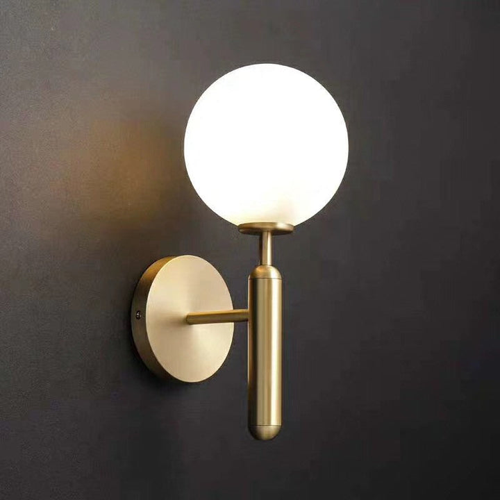 Skørter | Ball Trapezium Wall Lighting Glass Single-Lamp Simple Style Wall Lamp Lighting