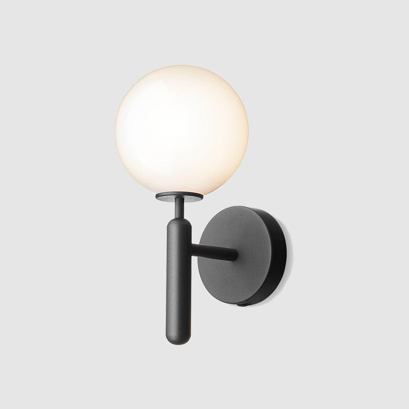Skørter | Ball Trapezium Wall Lighting Glass Single-Lamp Simple Style Wall Lamp Lighting