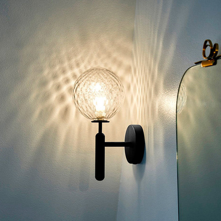 Skørter | Ball Trapezium Wall Lighting Glass Single-Lamp Simple Style Wall Lamp Lighting