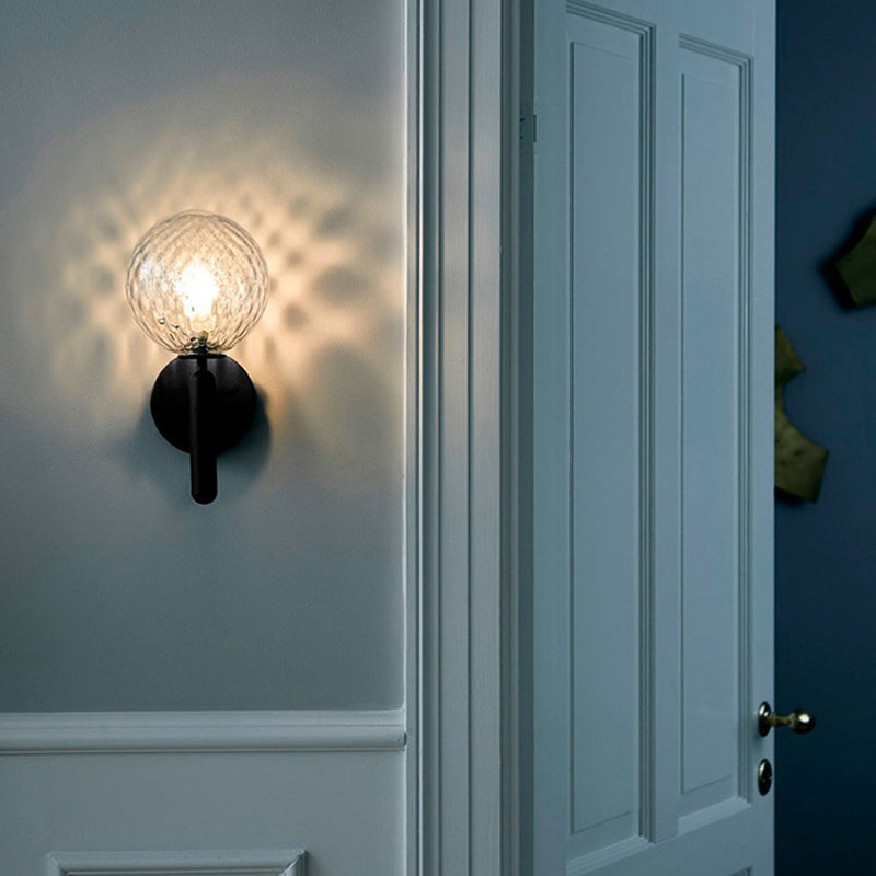 Skørter | Ball Trapezium Wall Lighting Glass Single-Lamp Simple Style Wall Lamp Lighting