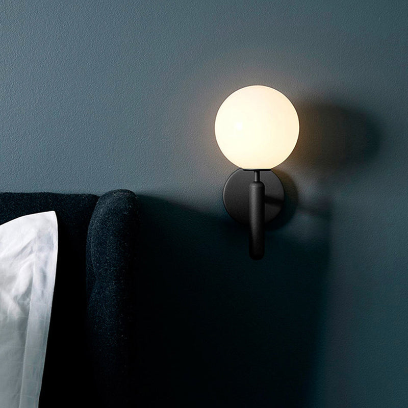 Skørter | Ball Trapezium Wall Lighting Glass Single-Lamp Simple Style Wall Lamp Lighting