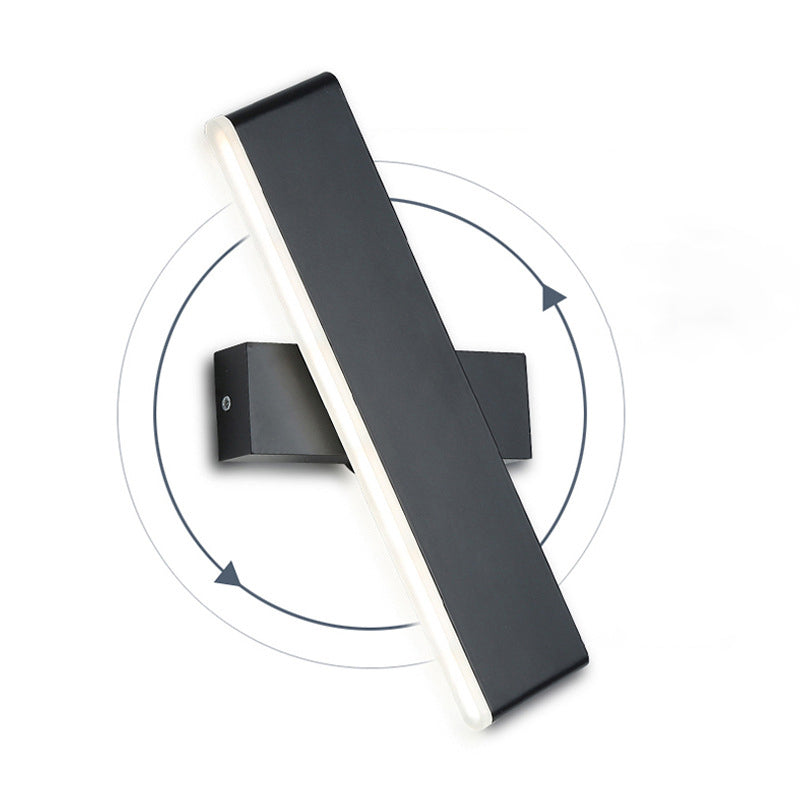 Skørter | Rotatable bar-shaped wall lamp modern aluminum LED wall lamp wall light for bedroom