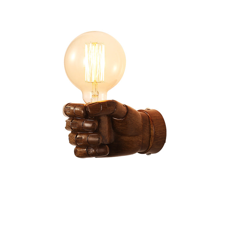 Lisslune | Single Resin Wall Lamp Artistic Fist-shaped Hallway Wall Sconce Lighting