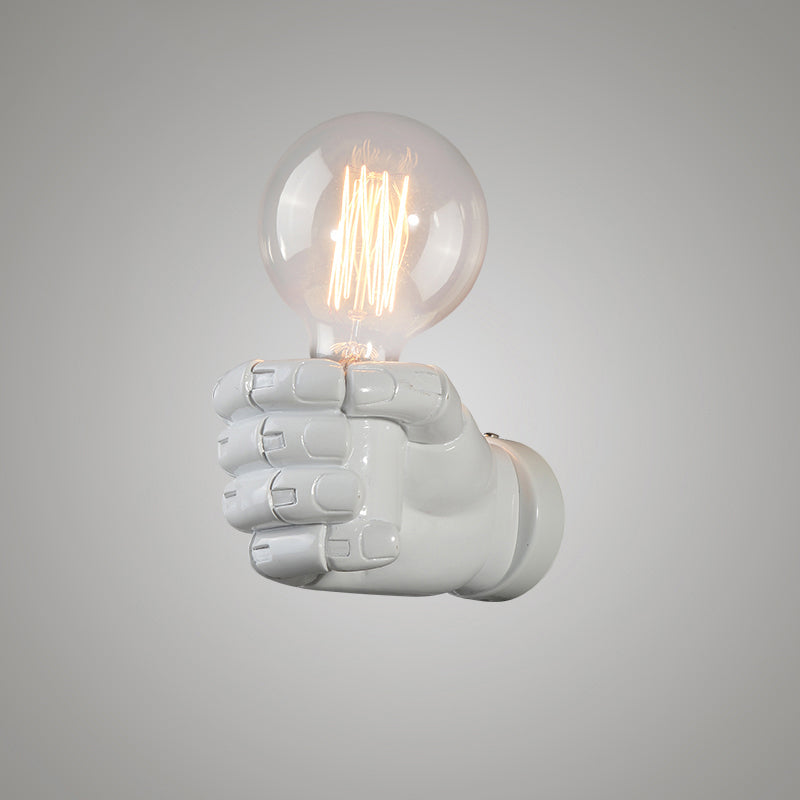 Lisslune | Single Resin Wall Lamp Artistic Fist-shaped Hallway Wall Sconce Lighting