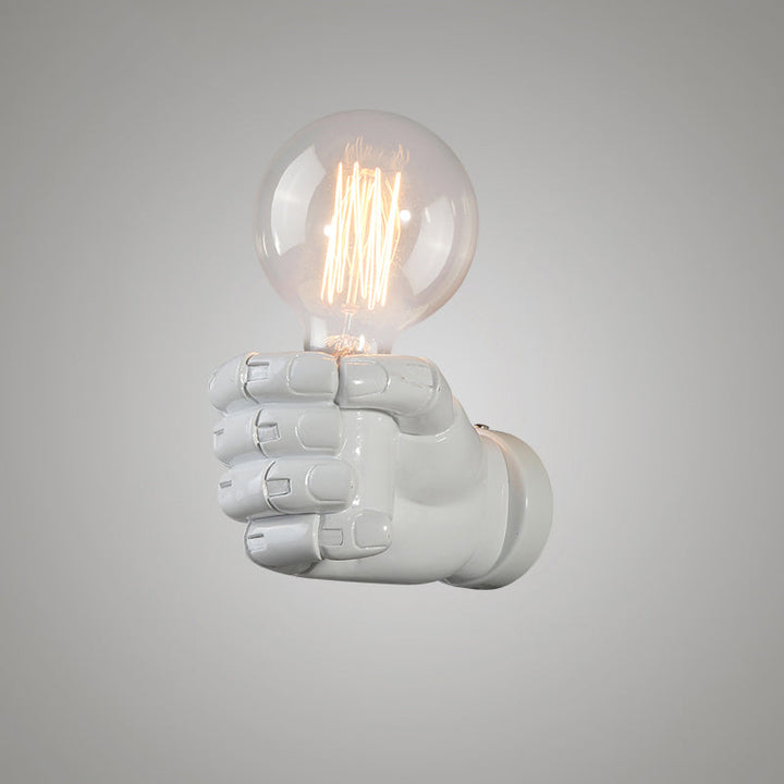 Lisslune | Single Resin Wall Lamp Artistic Fist-shaped Hallway Wall Sconce Lighting