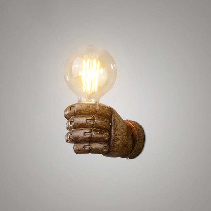 Lisslune | Single Resin Wall Lamp Artistic Fist-shaped Hallway Wall Sconce Lighting