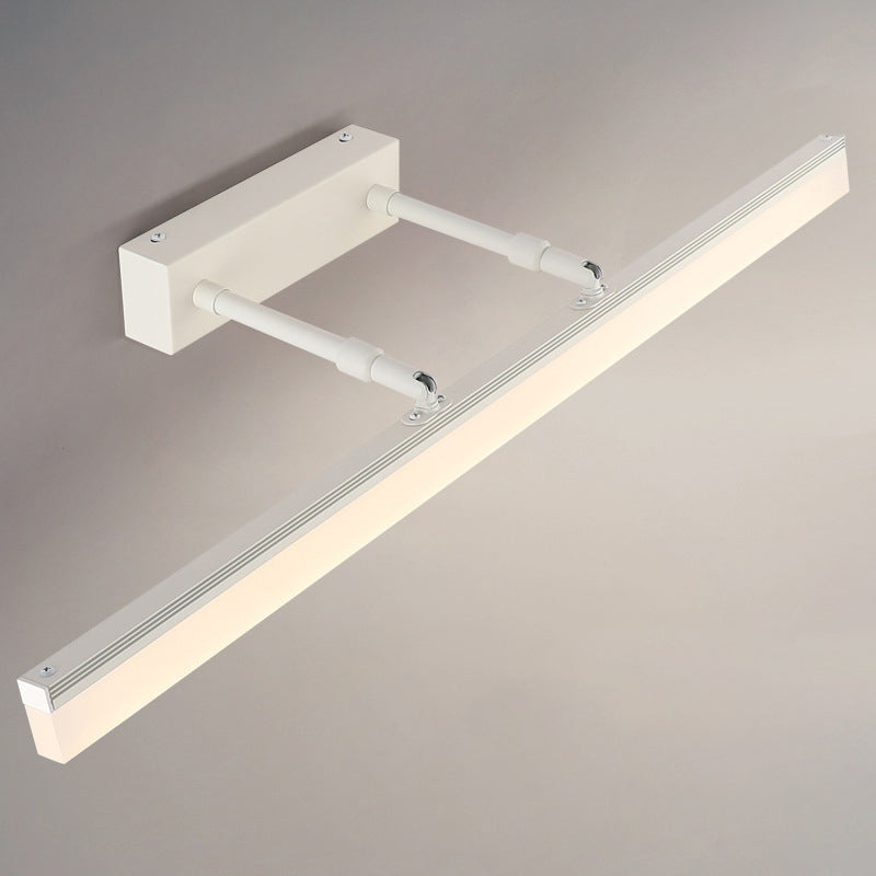 Skørter | Retractable Stick Vanity Sconce Light Minimalist Acrylic Bathroom LED Wall Mount Light Fixture