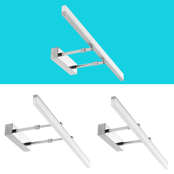 Skørter | Retractable Stick Vanity Sconce Light Minimalist Acrylic Bathroom LED Wall Mount Light Fixture