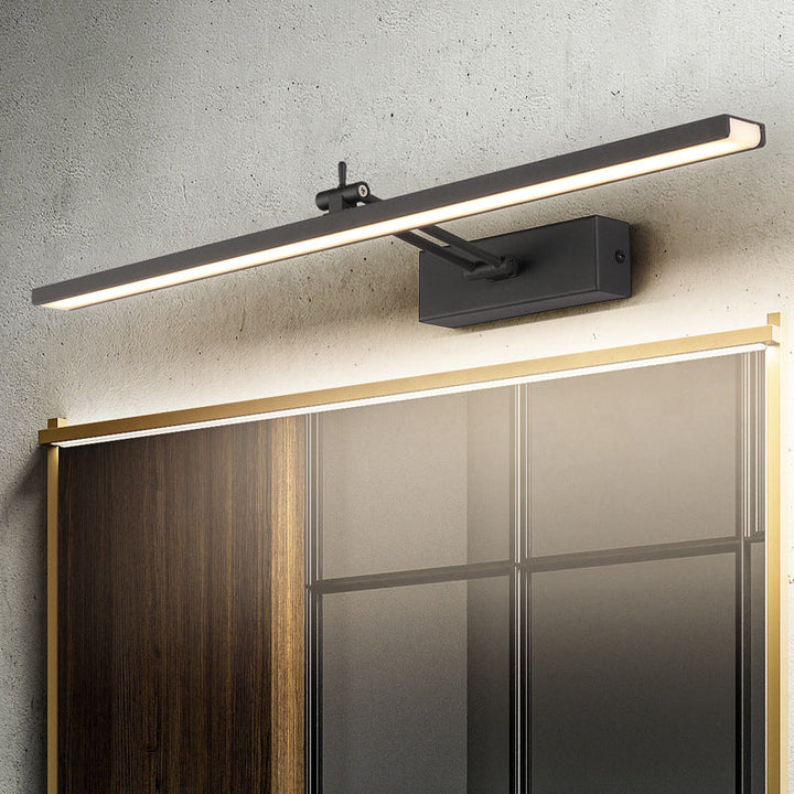 Lisslune | Minimalistic LED Bathroom Light Linear Rotatable Vanity Wall Lamp with Acrylic Shade