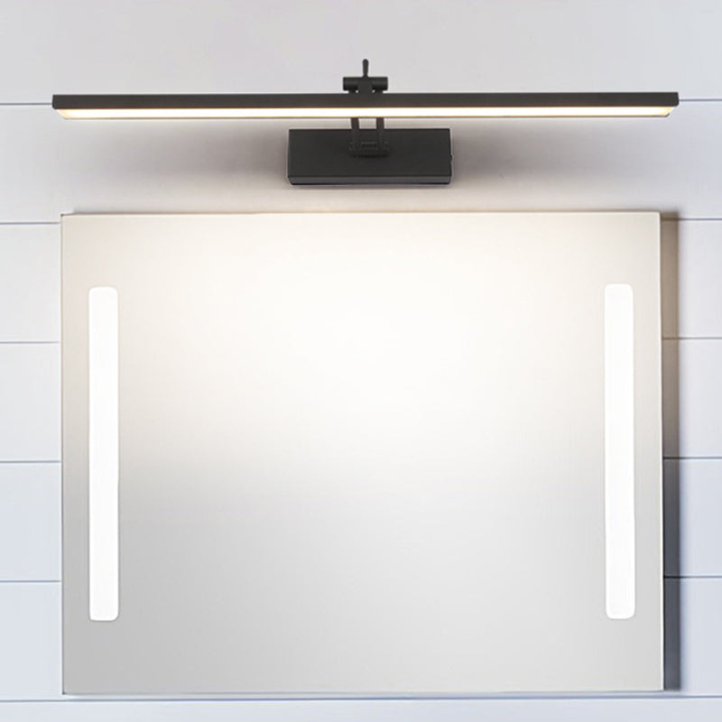 Lisslune | Minimalistic LED Bathroom Light Linear Rotatable Vanity Wall Lamp with Acrylic Shade